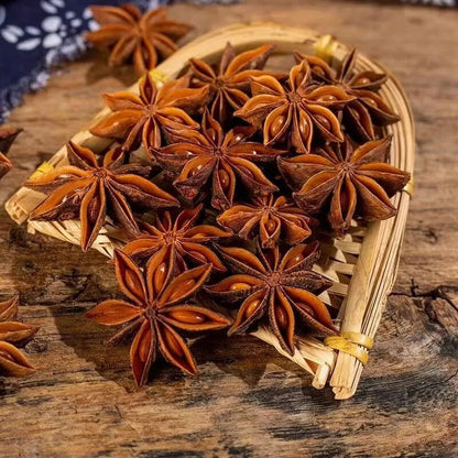 Premium 100 - 500 Gram Star Anise Whole -Refreshing Herbal Tea for Digestive Aid