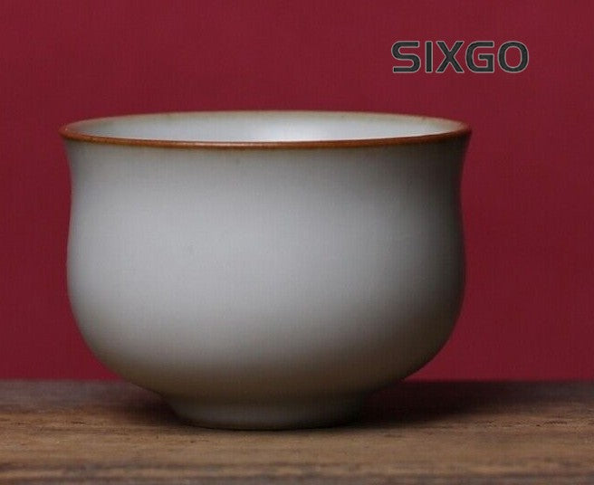 ruyao craft crackle glaze porcelain tea cup 90ml Chinese kungfu cup personal cup