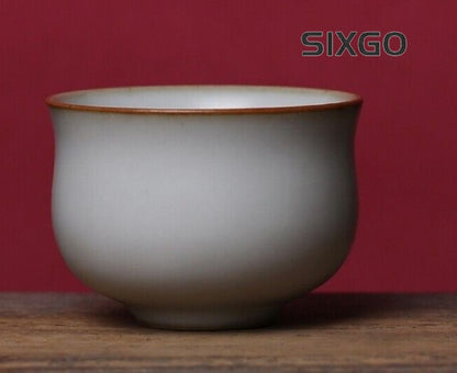 ruyao craft crackle glaze porcelain tea cup 90ml Chinese kungfu cup personal cup
