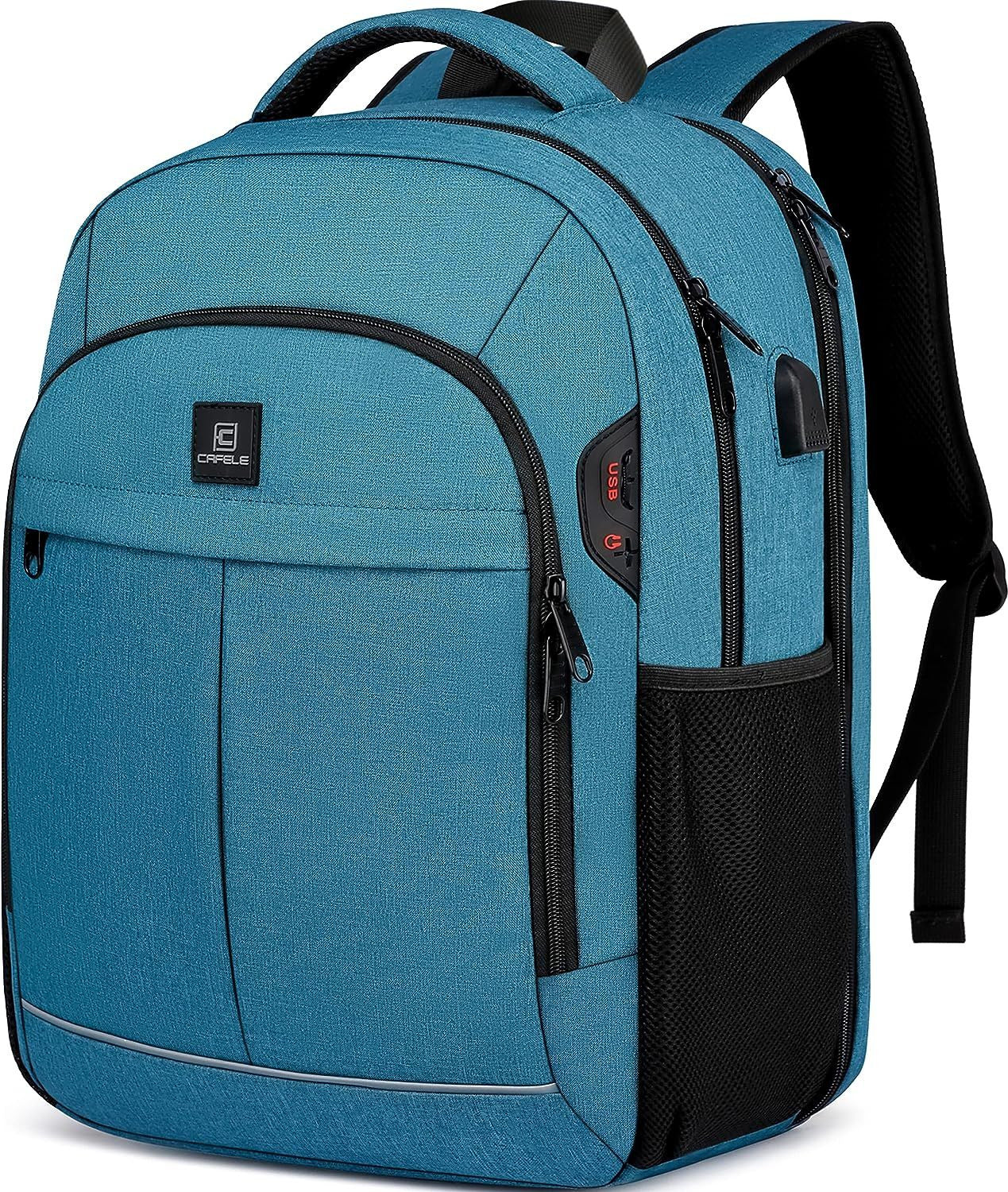 CAFELE Backpack,Bookbag for Men and Women, 17.3 17.3inch, Inch-lake Blue