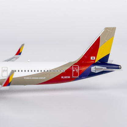 1:400 NGmodels Asiana Airbus A321 HL8038 Passenger Airplane Diecast Plane Model