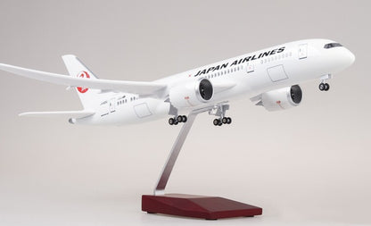 1:130 43CM JAPAN AIRLINES BOEING 787 Passenger Airplane Landing Gear Resin Model