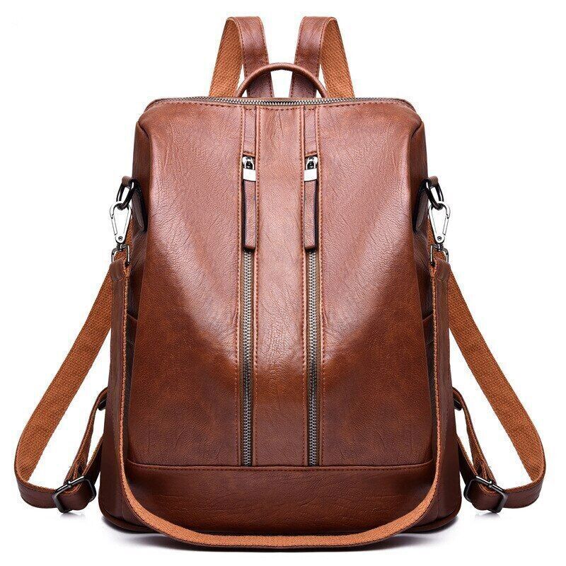 Women Backpack PU Bag Bucket Lady Shoulder Packs Backpacks Travel Rucksack