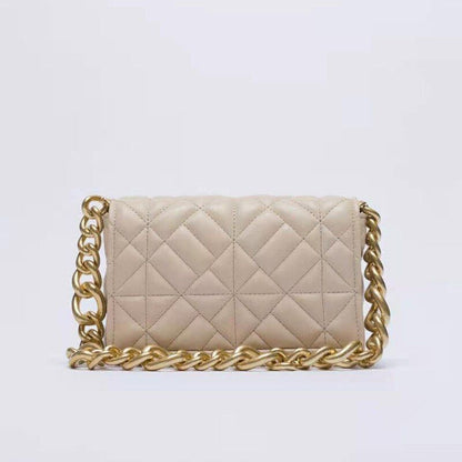Soft Leather Chain Shoulder Bag Purse Handbag Clutch Tote High Quality S/L Sizes