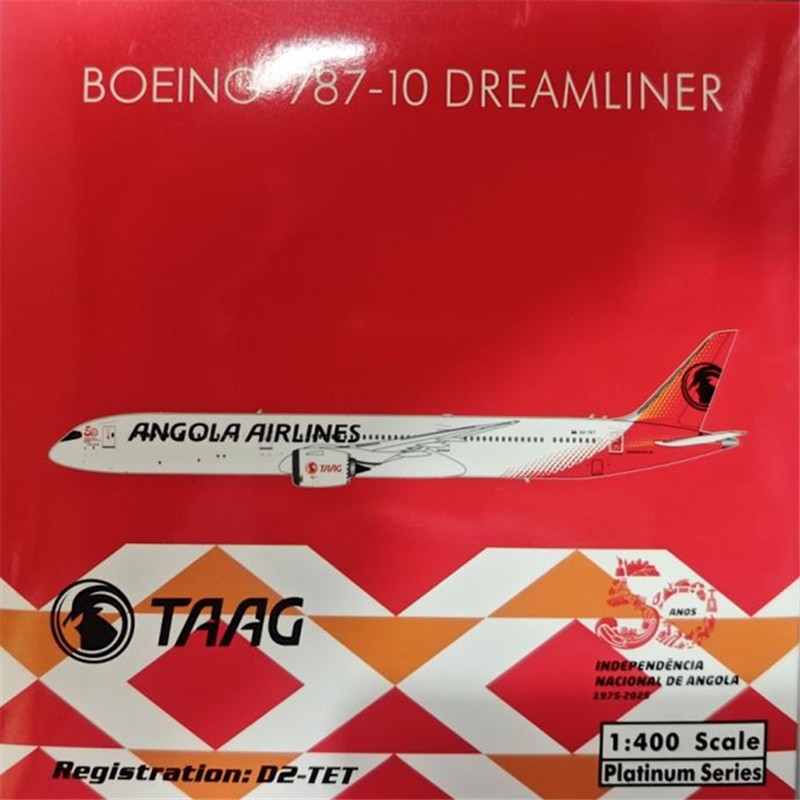 1:400 Phoenix TAAG Angola Airlines B787-10 Airplane Diecast Aircraft Plane Model