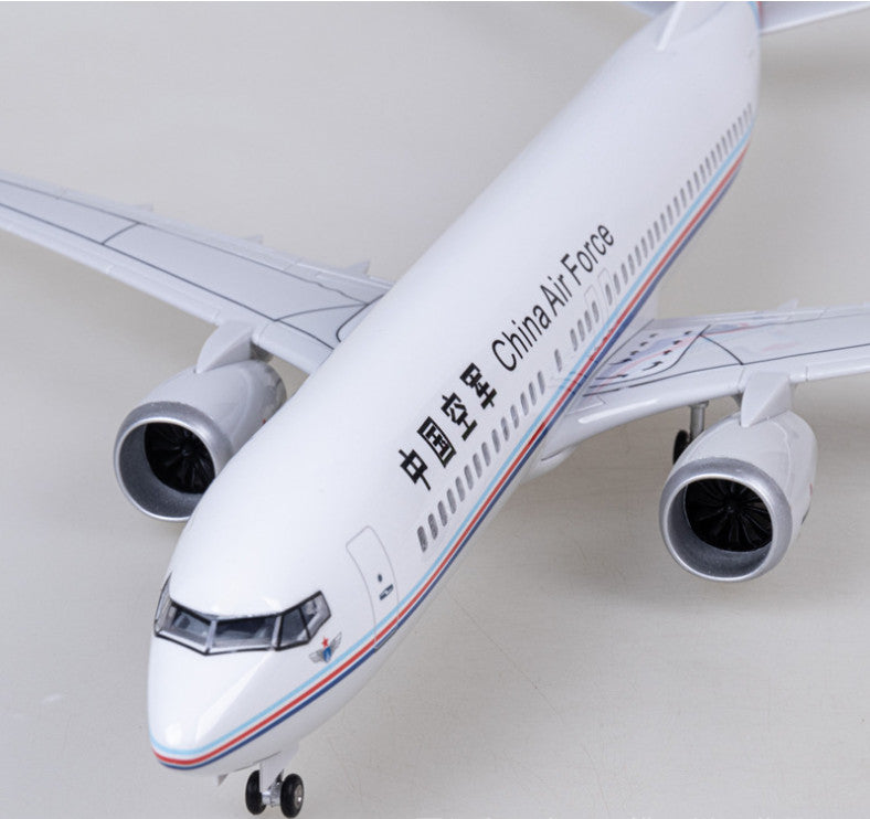 47CM 1:85 China Air Force BOEING 737 MAX Airplane Landing gear Resin Model