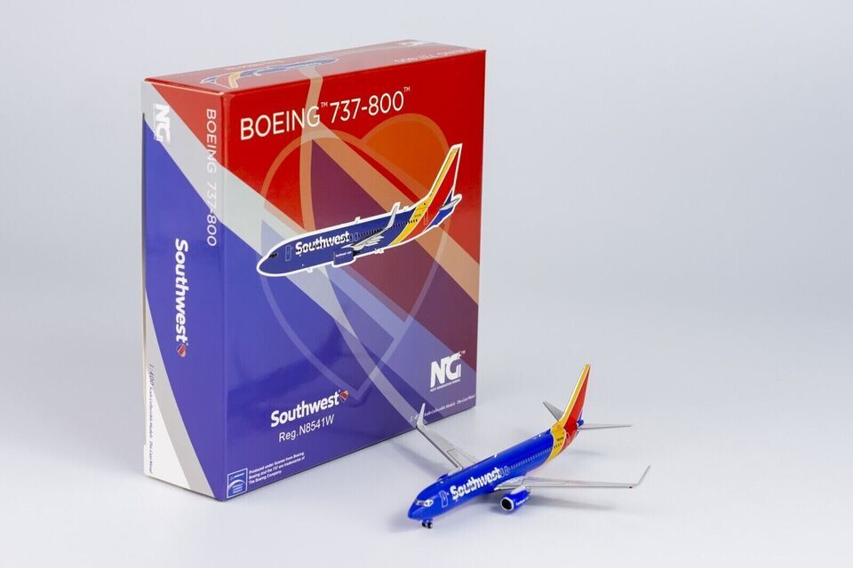 1:400 NG Model Southwest BOEING 737-800 Passenger Airplane Diecast Plane Model