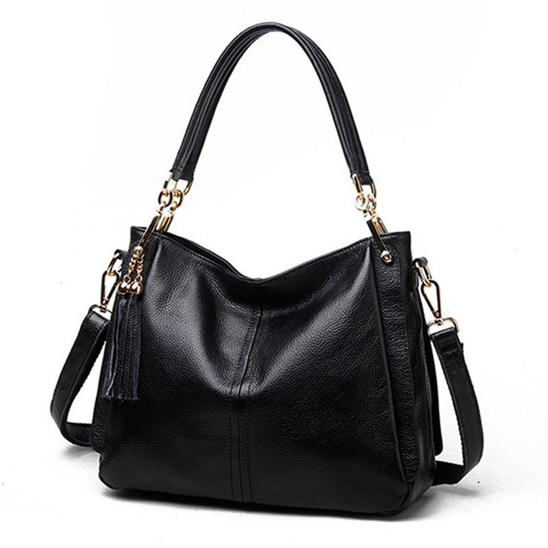 Luxury Handbag Small Square Bag Genuine Leather Tassel Style Sling Bag Traveling