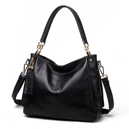 Luxury Handbag Small Square Bag Genuine Leather Tassel Style Sling Bag Traveling