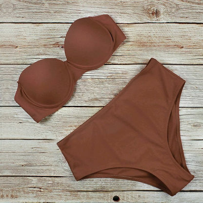 Women Swimsuit Sexy High Waist Bikini Swimwear Bikini Set Push Up Bathing Suit