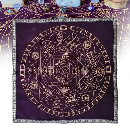 Buddha Energy Awakening Crystal Divination Wizard Tarot Metatrone's Tableclot