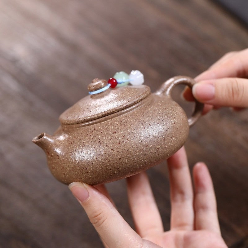 Yixing Purple Clay Teapot Original Ore Purple Jade and Golden Sand Handcraft pot