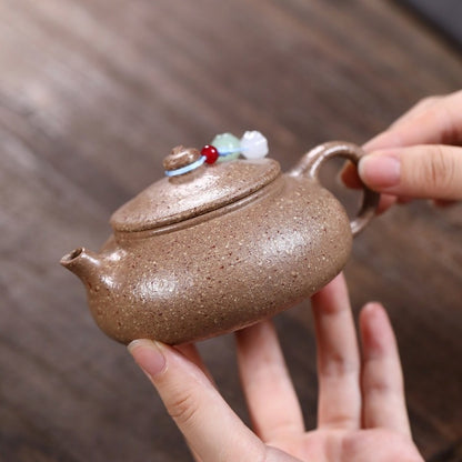 Yixing Purple Clay Teapot Original Ore Purple Jade and Golden Sand Handcraft pot