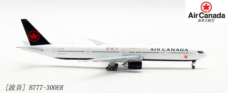 1:400 JC WINGS AIR CANADA BOEING 777-300ER Passenger Airplane Diecast Model