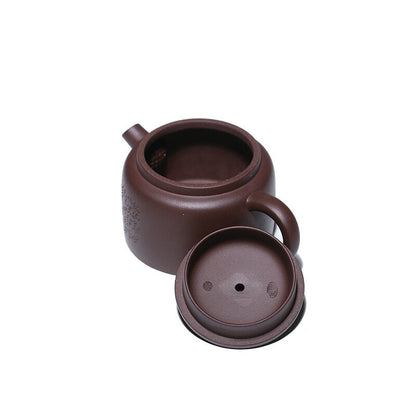 Original Ore Real Yixing Zisha Tea Pot Basket Shape Infuser Holes Marked Julun