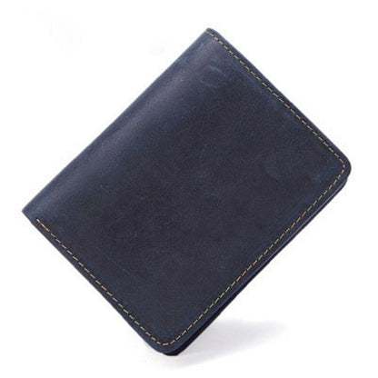Leather Card Clamps Men's Wallet Card&ID Holder Bag Purse Cash Clip Billfold Bag