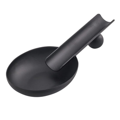 Cigar Ashtray Stainless Steel Spoon Cigarette Holder Stand Accessory 153x65x29mm