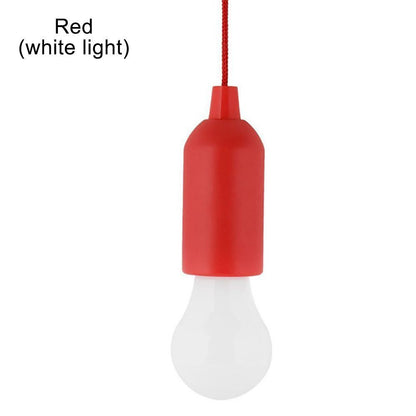 Camping Lamp Portable Battery Emergency Light LED Pull Cord BBQ Party Flashlight