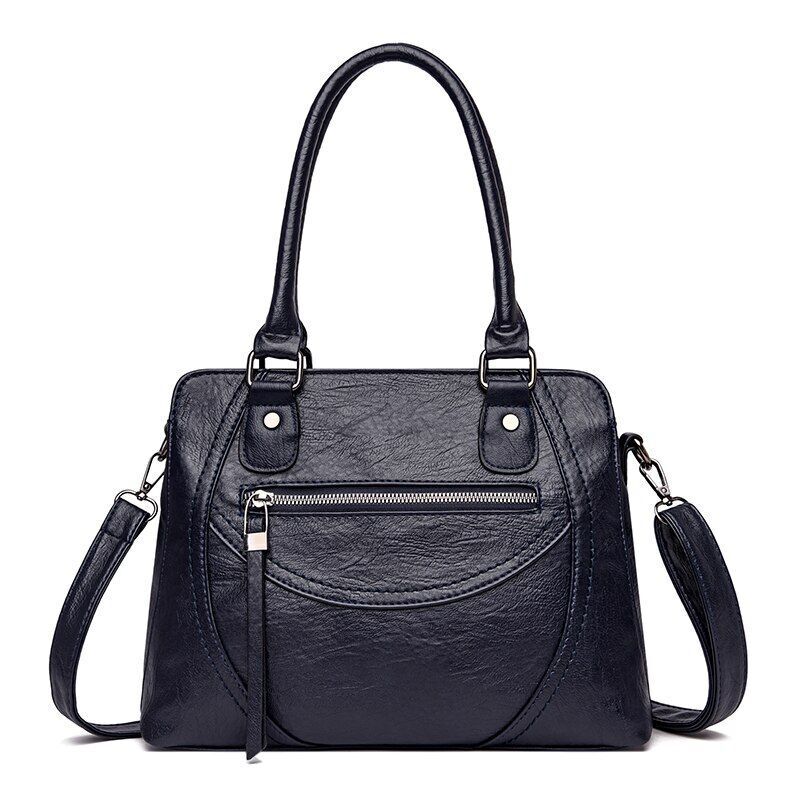 Polyester Shoulder Bag Large Capacity Retro Messenger Casual Tote Bag 31*14*24CM