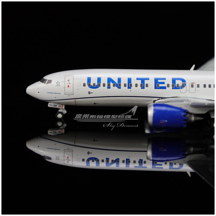 1:400 GeminiJets UNITED BOEING 737 MAX 8 Passenger Plane Diecast Aircraft Model