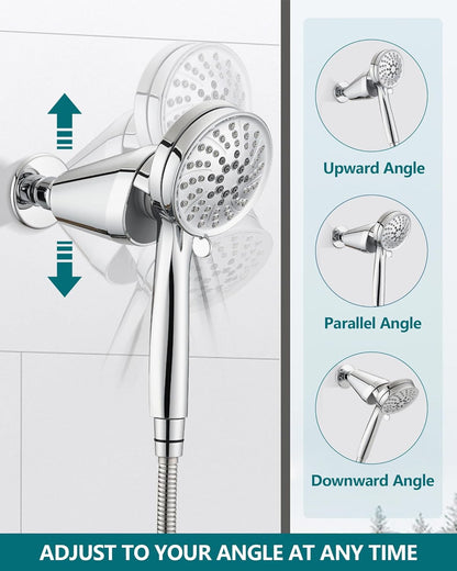 Adjustable Shower Holder Remote Dock Compatible with Moen Magnetic Handheld Show