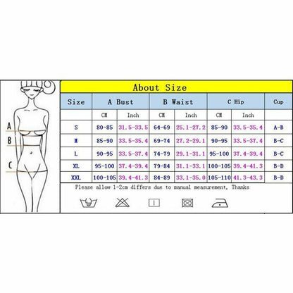 Women Swimsuit Push Up Bikini Set High Waist Swimwear Swimming Suit Bathing Suit