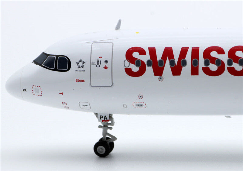 JC Wings Swiss for Airbus A321Neo HB-JPA 1:200 DIECAST plane Pre-builded Model