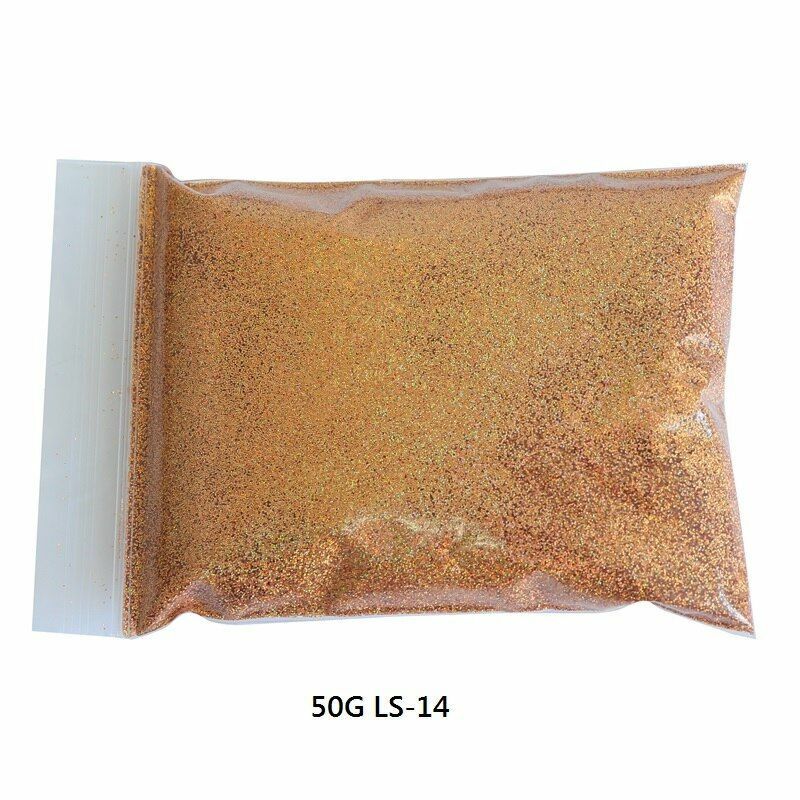 50G/Bag Holographic Glitter Nail Art Decoration Powder Pigment Laser Dust Sequin