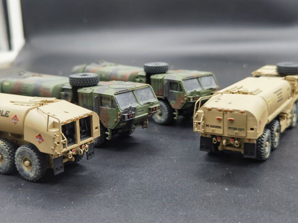 1/72 US Army HEMTT M978 A4 Tank Truck NATO Tricolor Desert Truck Model Finished