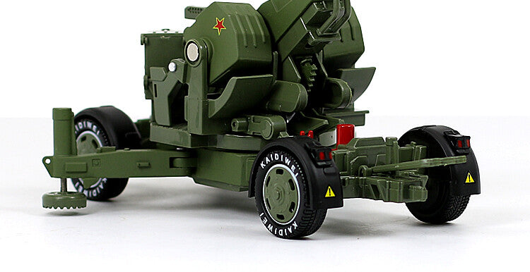 1:35 Anti-Aircraft Artillery Alloy Double-Barreled Gun Burst Cannon Model