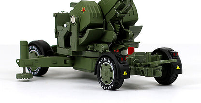 1:35 Anti-Aircraft Artillery Alloy Double-Barreled Gun Burst Cannon Model