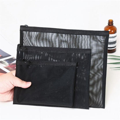 Mesh Cosmetic Bag S/M/L Set Makeup Lipstick Purse Travel Organizer Cosmetics 1PC
