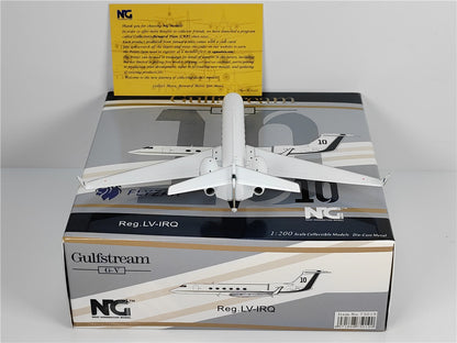 1:200 NG Model FLYZAR Gulfstream G550 G-V Passenger Plane Diecast Aircraft Model
