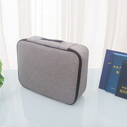 Storage Bag Large Capacity Multi-Layer Document Tickets Certificate File Storage