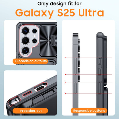 For Samsung Galaxy S25 Ultra 2025 6.9" Case Wallet+Wrist Strap with Card Holder