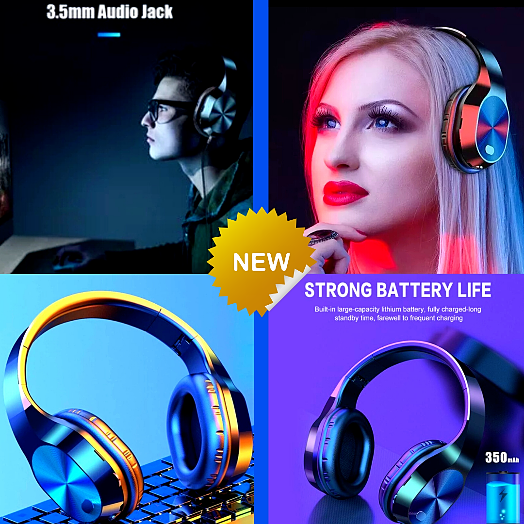 Audifonos inalambricos Bluetooth 5.0 Plegables Auriculares Universal Telefonos