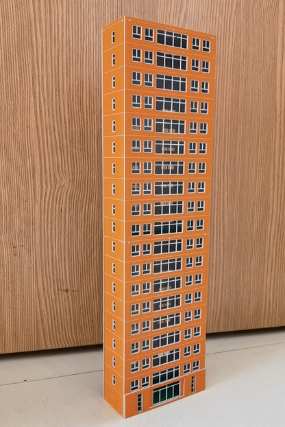 1/160 N Scale Buildings Railway Modern Tall Residential 19th Floor House DIY Kit