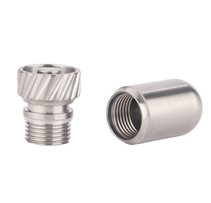 New Titanium Mini Sealed Waterproof Pill Box Storage Pendant Box EDC Tools