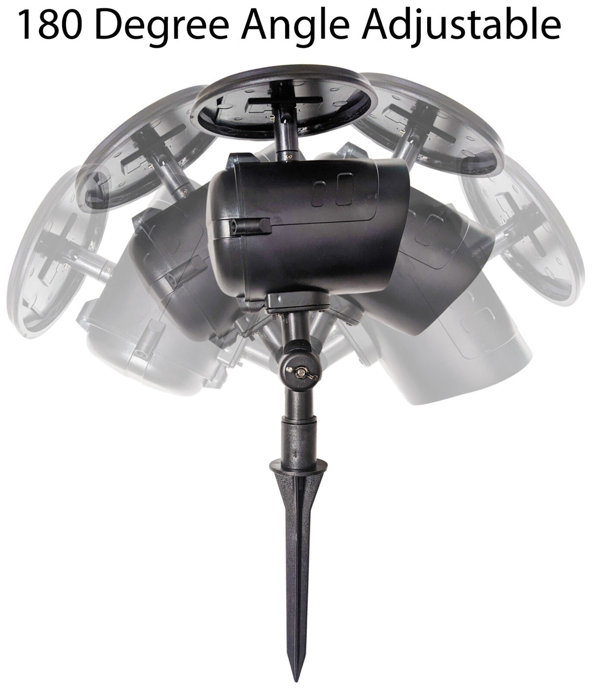 8 Pack of Solar Powered LED Spotlights - Automatic On at Night, Off at Sunrise