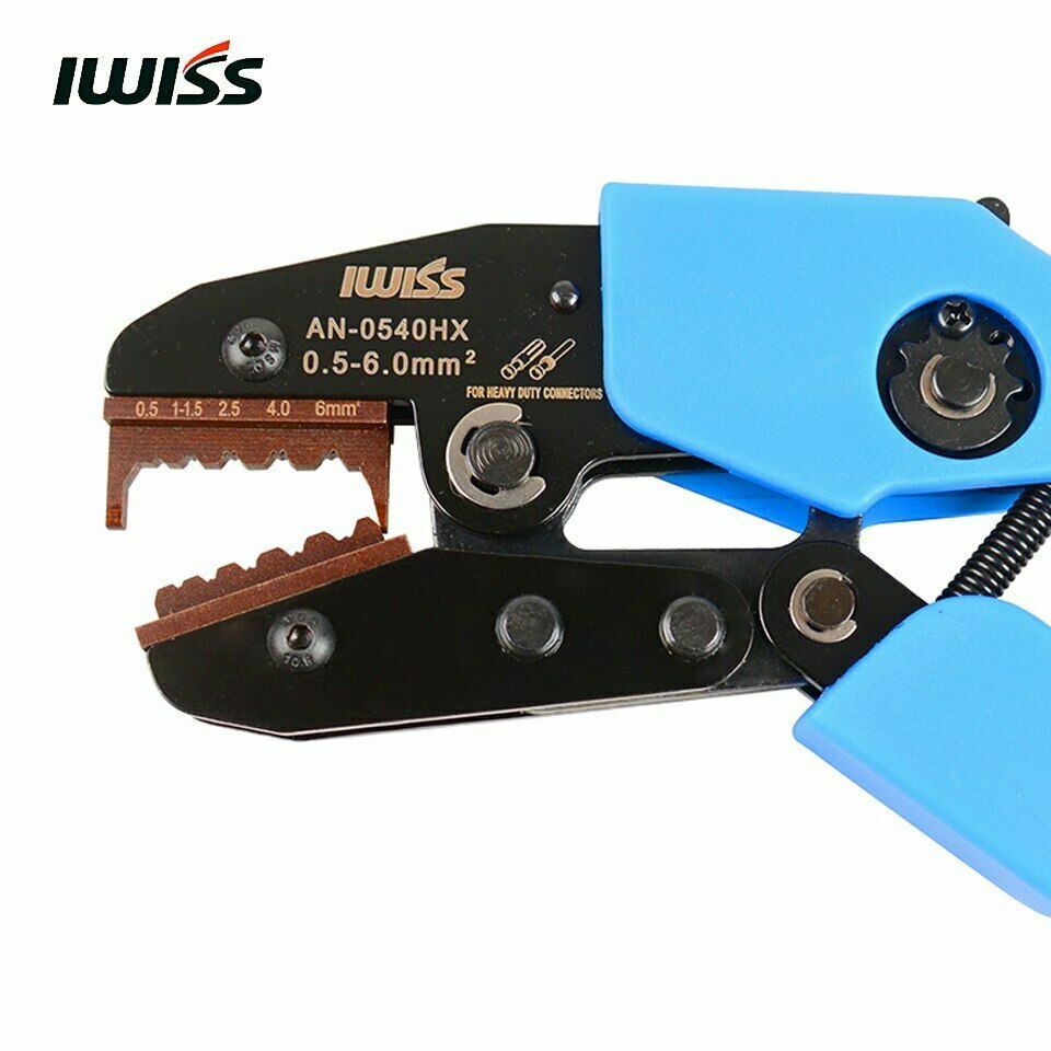 IWISS Hand Crimping Tools AN-0540HX Crimper Pliers for Crimping 26-12AWG