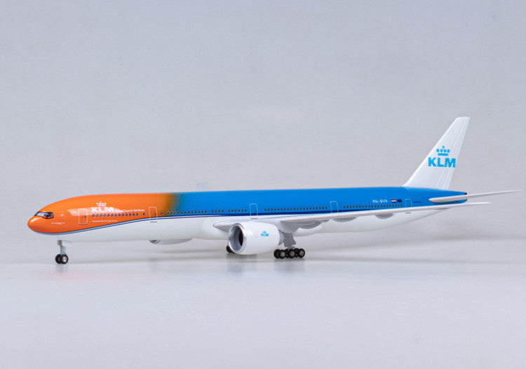 47CM 1:157 KLM BOEING 777-300ER Airplane Landing Gears Resin Aircraft Model