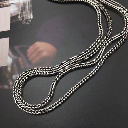 Universal Clasp Chain Necklace 80cm Vintage Unisex Sweater Chain Fashion