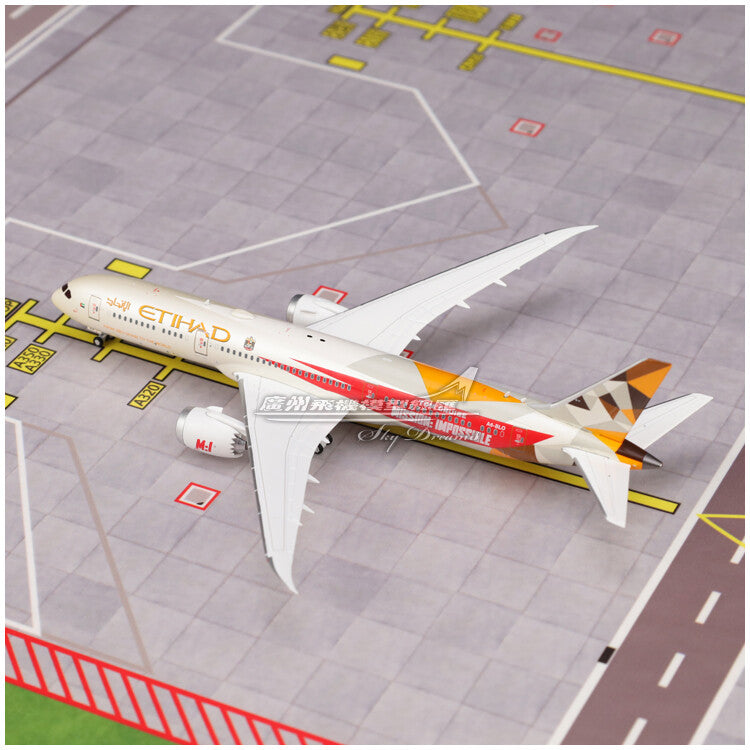 1:400 JC Wings ETIHAD BOEING 787-9 Passenger Airplane Diecast Aircraft Model