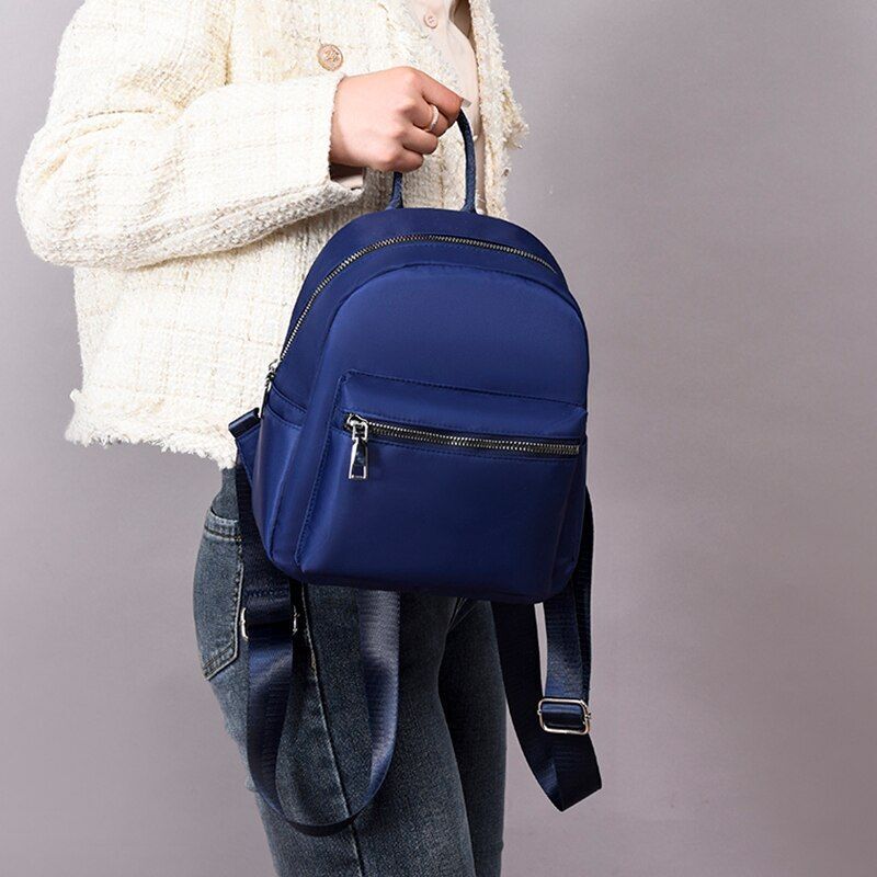 Waterproof Oxford Backpack School Bag Travel Small Bags Multifunction 21*9*25 CM