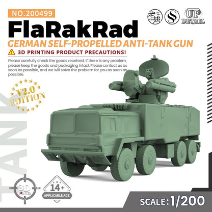 SS499 1/200/350/700 Model Kit German FlaRakRad Self-Propelled Anti-Tank Gun