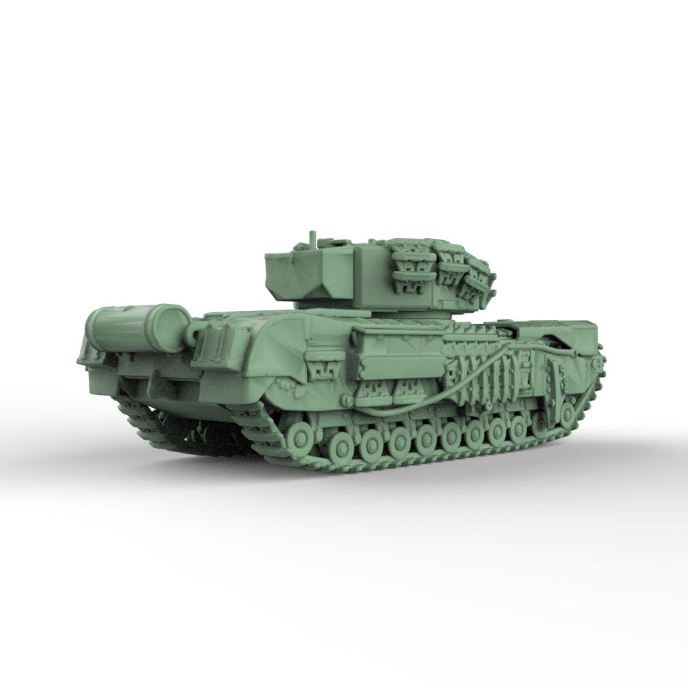 SS160905 1/160 Military Model Kit British Churchill AVRE Crocodile Infantry Tank