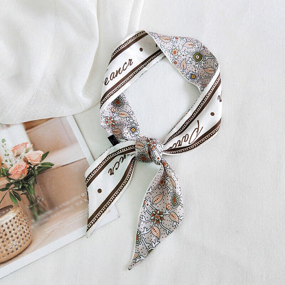 Ladies Neck Scarf Long Ribbon Wrap Tied Bag Handle Hair Wrist band Neckerchief*