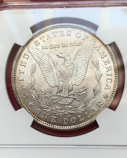 1885 O MORGAN SILVER DOLLAR NGC MS 64 Uncirculated New Orleans Silver GEM美国摩根银元