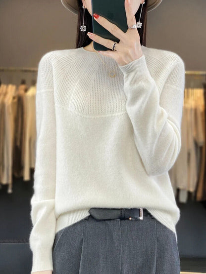 Autumn Winter Women Sweater O-Neck Pullovers Cashmere Knitwear Popular Clothes