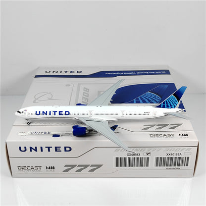 1:400 JC Wings UNITED BOEING 777-300ER Passenger Airplane Diecast Aircraft Model
